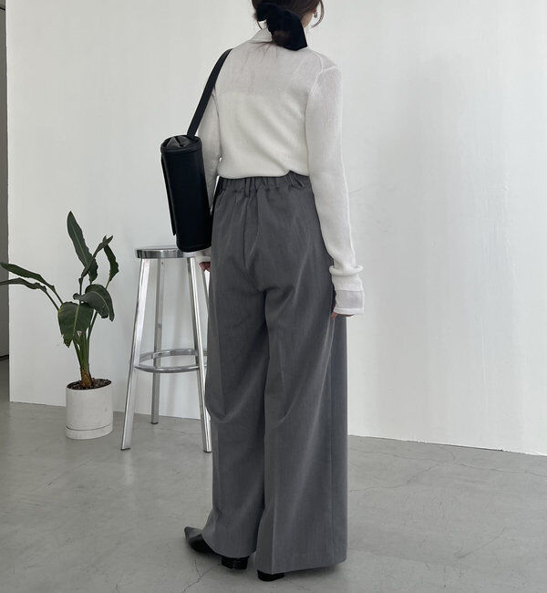  「【累計2万本突破！】【低身長・高身長サイズあり】2タックワイドパンツ」|チノ|