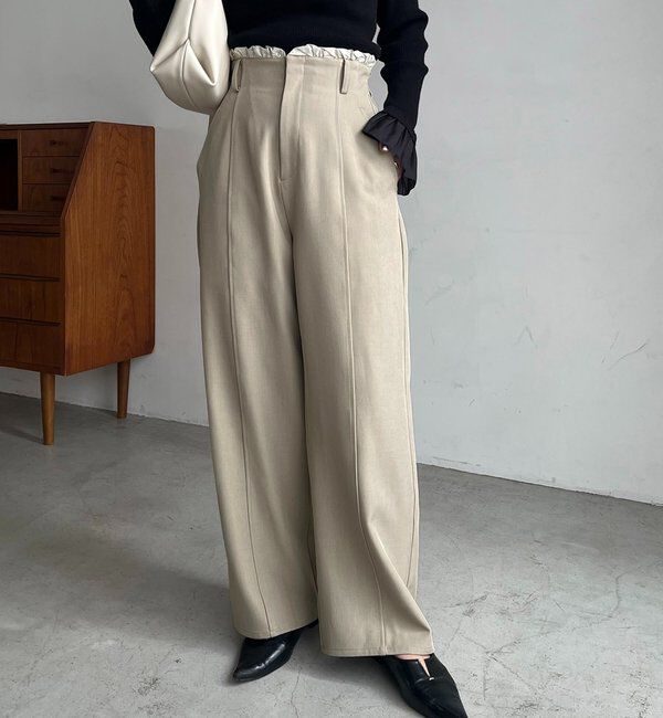  「フリルウエストパンツ」|チノ|