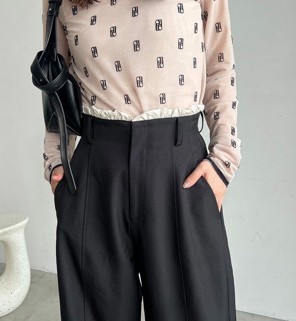  「フリルウエストパンツ」|チノ|