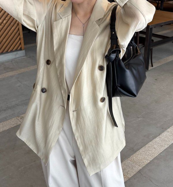  「【全骨格細見え/オフィスコーデにも◎】ライトテーラージャケット」|テーラードジャケット|