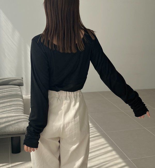  「【WEB限定】深VネックロンT」|Tシャツ・カットソー|