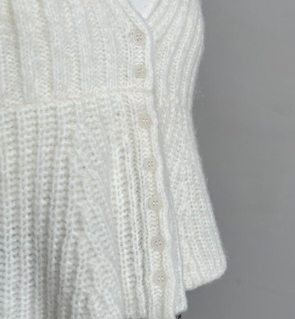  「【ロングシーズン着用可能】Vネックフレアキャミ」|ニット・セーター|