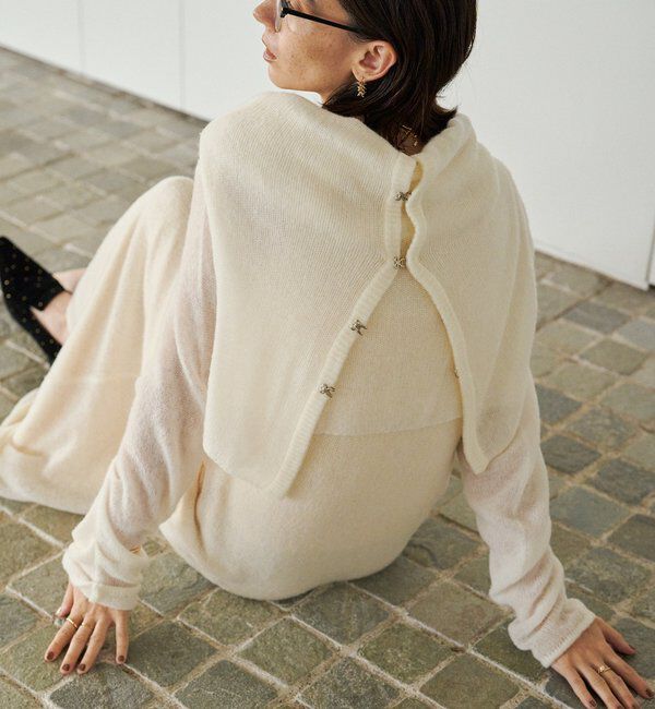  「テンセルウールホックカーディガン」|カーディガン|