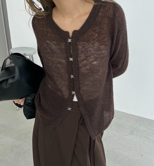  「テンセルウールホックカーディガン」|カーディガン|