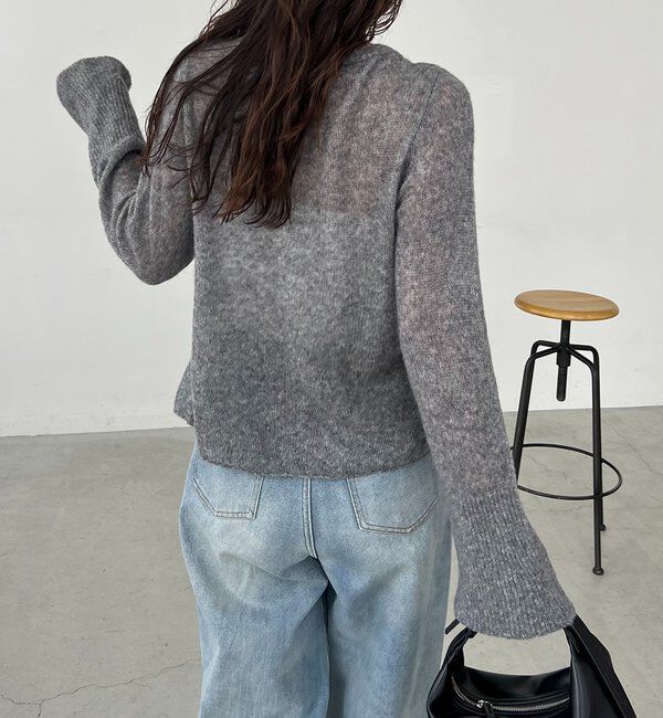  「テンセルウールホックカーディガン」|カーディガン|