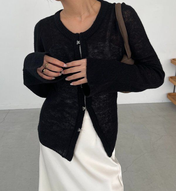  「テンセルウールホックカーディガン」|カーディガン|