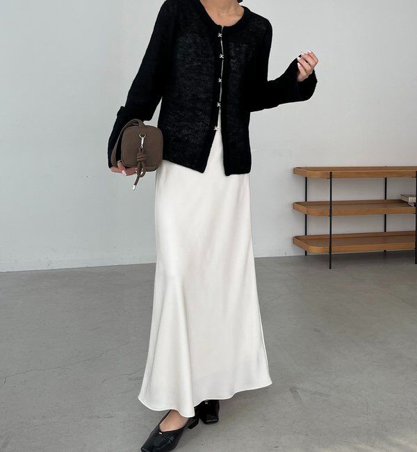  「テンセルウールホックカーディガン」|カーディガン|