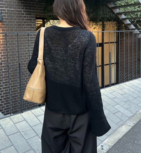  「テンセルウールホックカーディガン」|カーディガン|