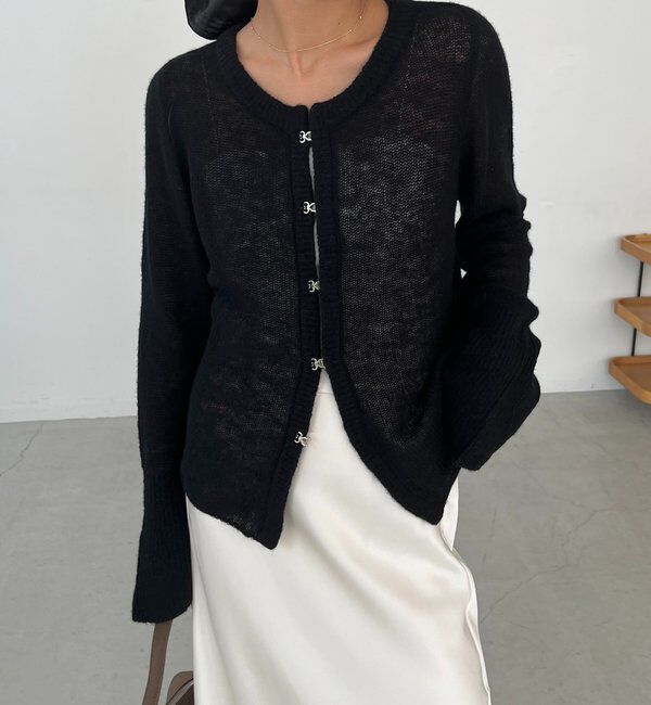  「テンセルウールホックカーディガン」|カーディガン|