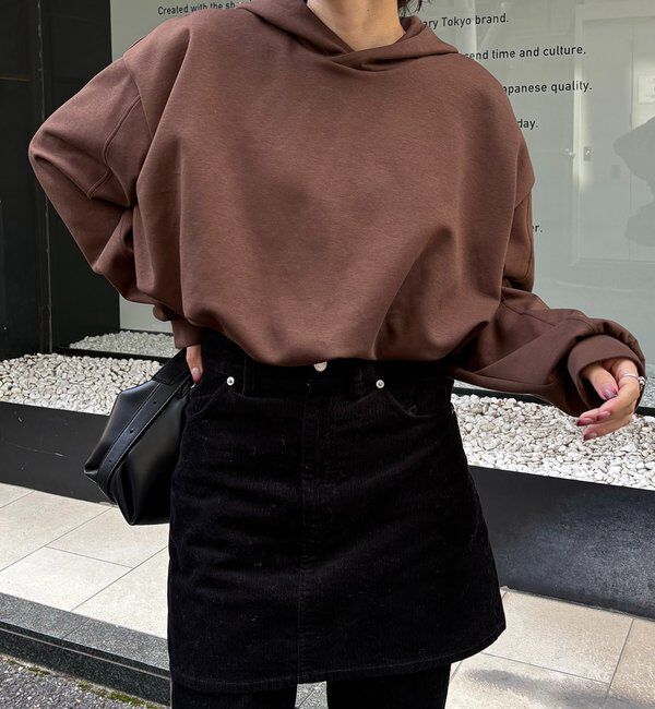  「【軽量/滑らかな着心地】バルーンフーディ」|Tシャツ・カットソー|ブラウン