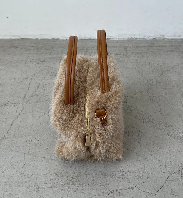  「ファー2WAYボストンバッグ」|トートバッグ|