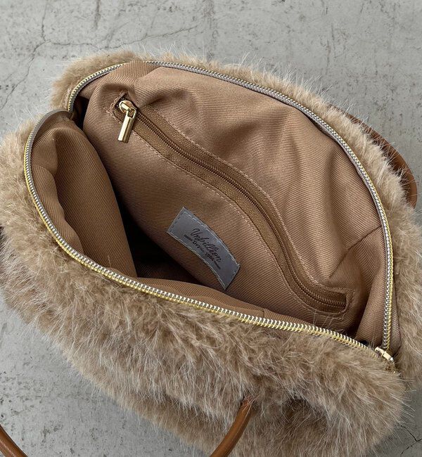  「ファー2WAYボストンバッグ」|トートバッグ|