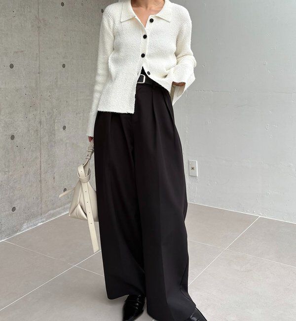  「ビアードカラーニット」|カーディガン|