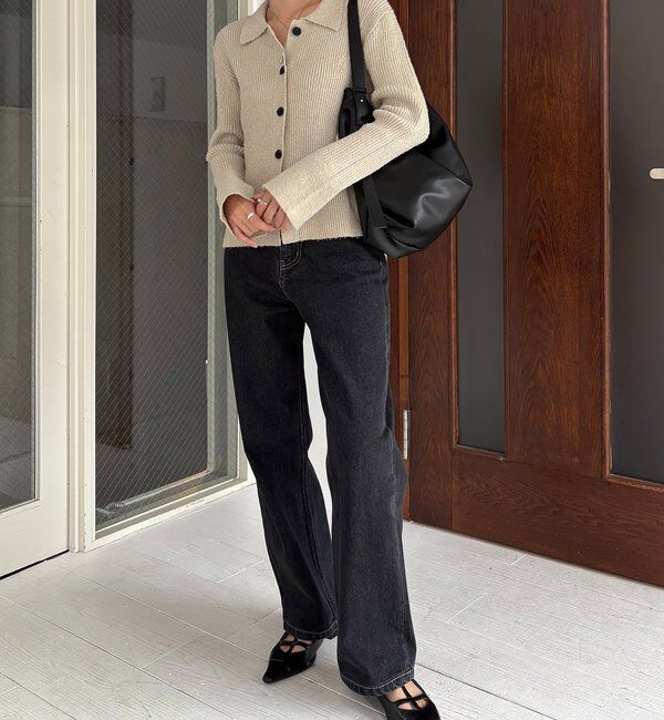  「ビアードカラーニット」|カーディガン|