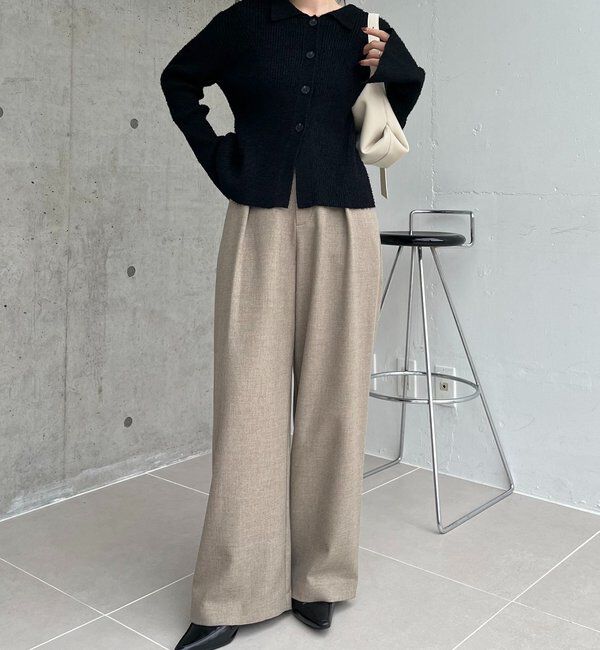  「【低身長サイズあり】アシメベルトSETパンツ」|チノ|