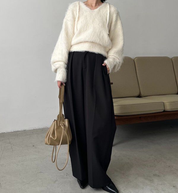  「シャギーニットフーディ」|ニット・セーター|