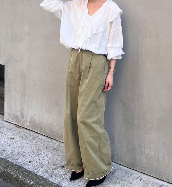  「フリルカラーブラウス」|シャツ・ブラウス|