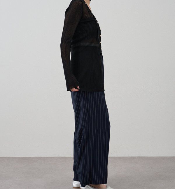  「《セットアップ着用可》ストライプウエストデザインパンツ」|チノ|