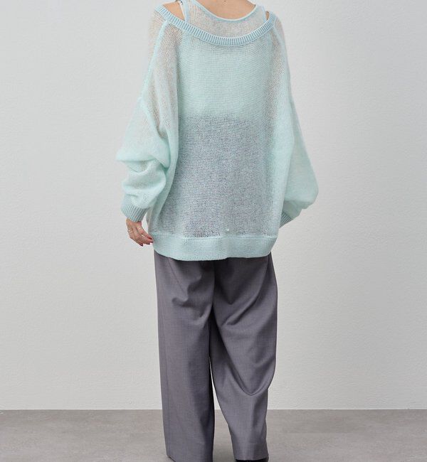  「レイヤードシアーニット」|ニット・セーター|