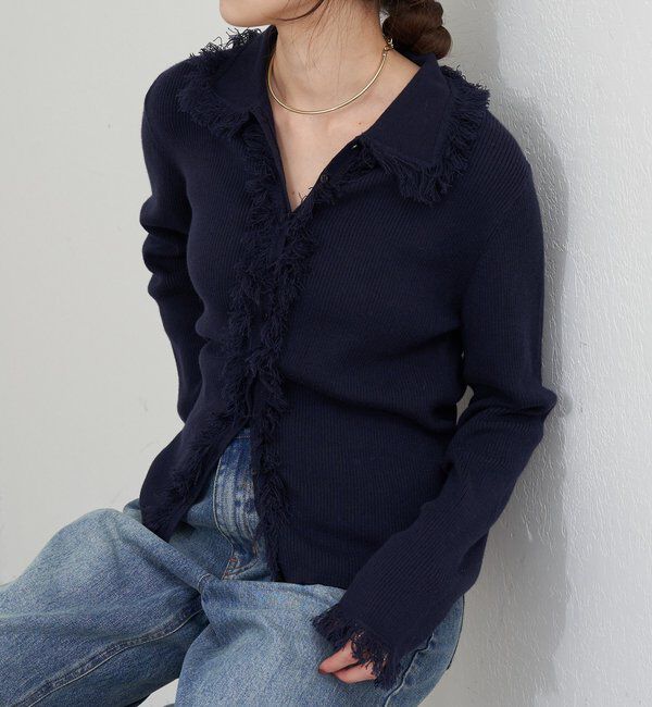  「フリンジカーディガン」|カーディガン|