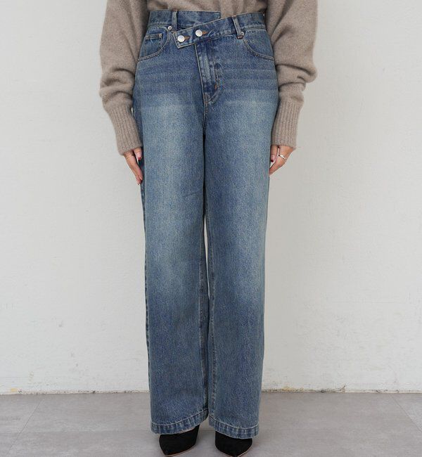  「ウエストデザインデニム」|デニム|