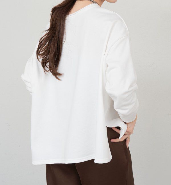  「サイドスリットオフショルスウェット」|Tシャツ・カットソー|