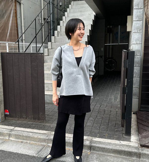  「【インフルエンサー＠tsuru00コラボ】スキッパーポンチプルオーバー」|ニット・セーター|