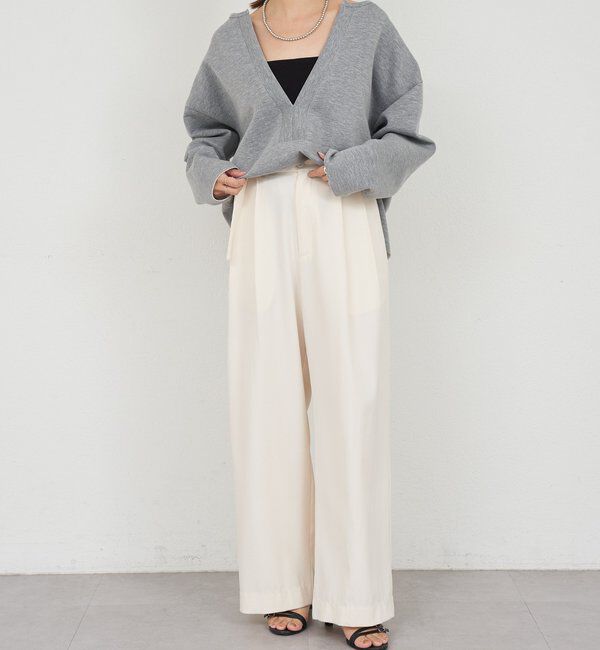  「【インフルエンサー＠tsuru00コラボ】スキッパーポンチプルオーバー」|ニット・セーター|