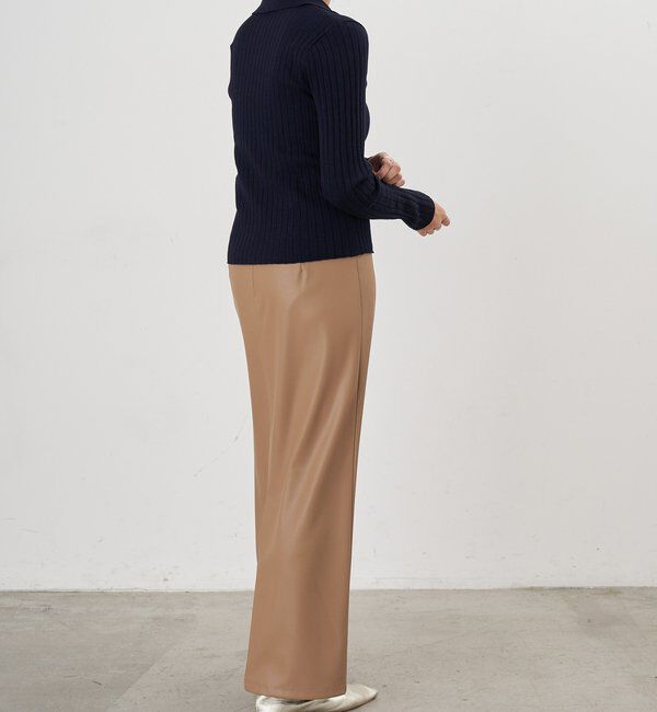  「ハーフジップリブニット」|ニット・セーター|