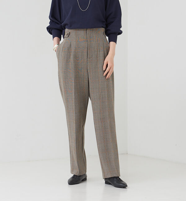 collex「【WEB限定】手洗い可　T/R起毛ストレッチパンツ」|その他|ブラック系その他1