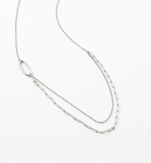 collex「【dignif】【金属アレルギー対応】ミックスチェーンポイントネックレス」|ネックレス|