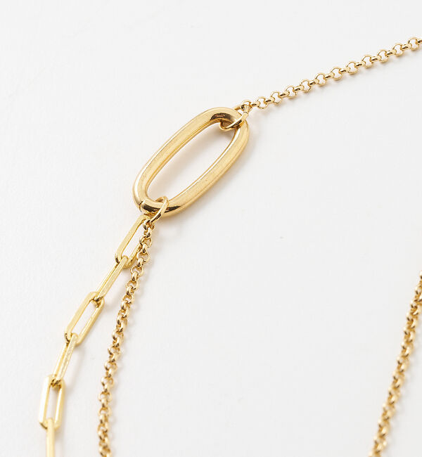 collex「【dignif】【金属アレルギー対応】ミックスチェーンポイントネックレス」|ネックレス|