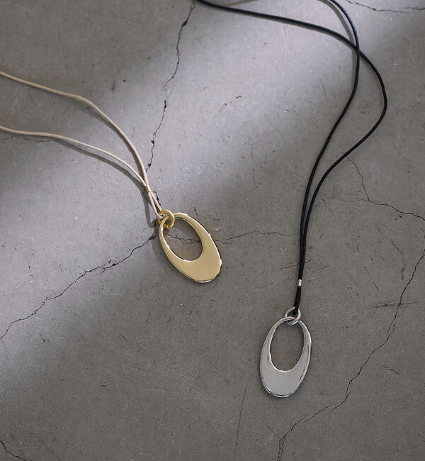 collex「【dignif】【金属アレルギー対応】オーバルトップコードネックレス」|ネックレス|