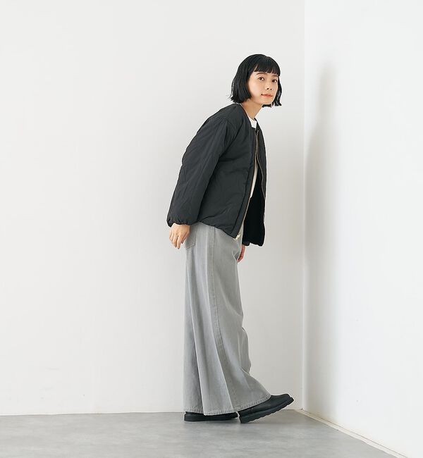 collex「キルト&times;ボアリバーシブル中綿ブルゾン」|ブルゾン・スタジャン|