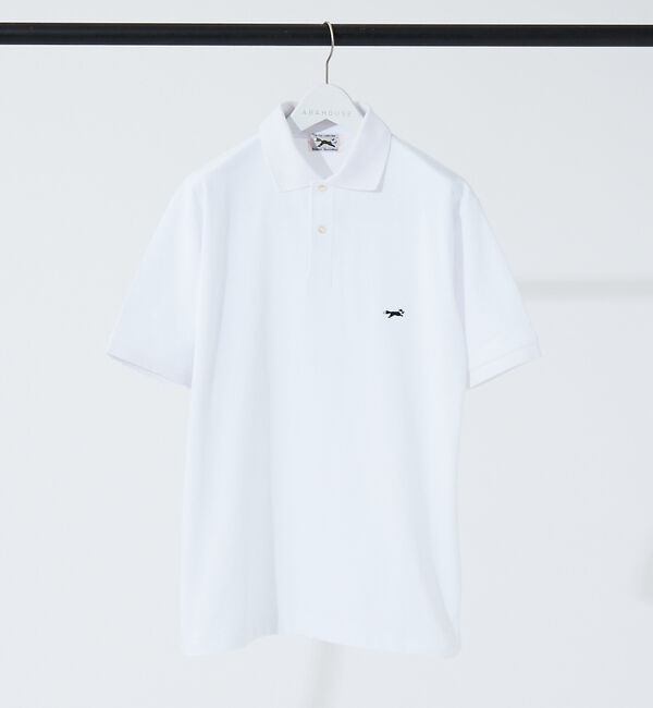 ABAHOUSE「【PENNEY'S / ペニーズ】THE FOX  アイコン ワッペン ポロシャ」|ポロシャツ|ホワイト