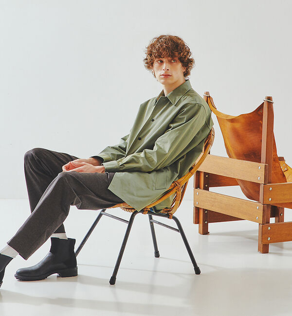 ABAHOUSE「タマムシ シャンブレー オーバーシャツ / シャツジャケット」|シャツ・ブラウス|