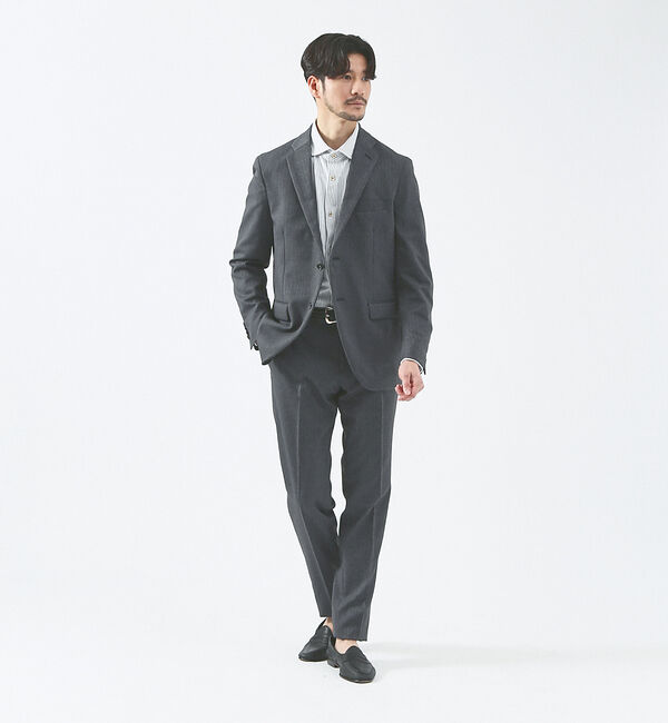 ABAHOUSE「【FLEX SHIRTS】接触冷感  ペンストライプシャツ」|シャツ・ブラウス|