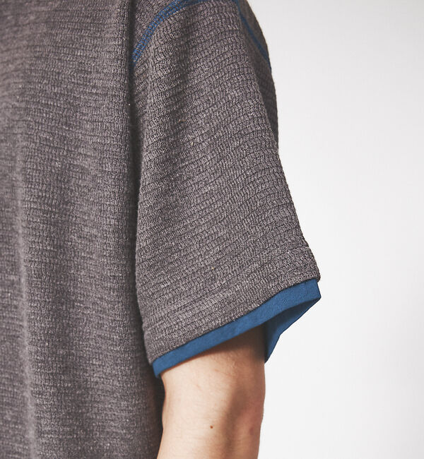 ABAHOUSE「【ドライタッチ 】ヘムラウンド 半袖 Ｔシャツ」|Tシャツ・カットソー|