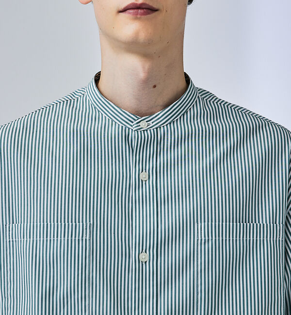 ABAHOUSE「センタータック バンドカラーシャツ」|シャツ・ブラウス|