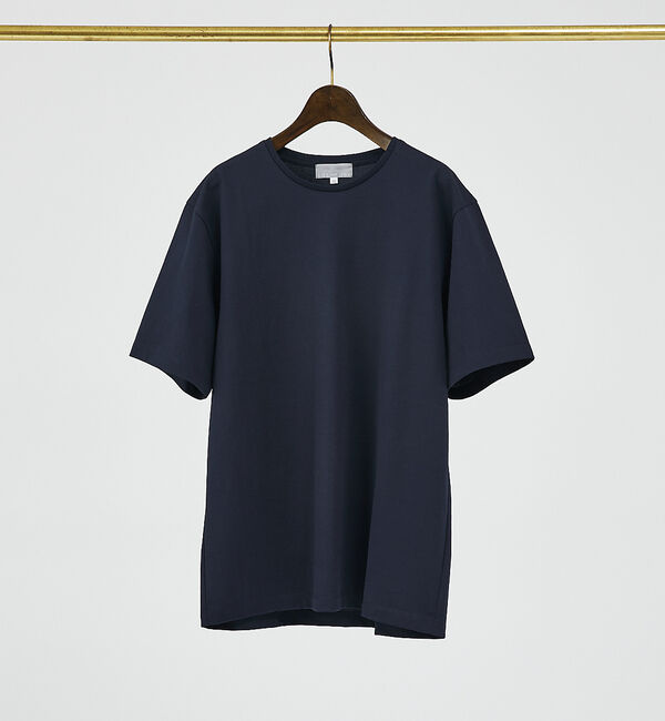 ABAHOUSE「【COOL DRYMAX」シルケットカノコTシャツ」|Tシャツ・カットソー|ネイビー