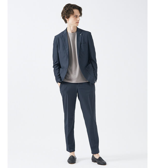 ABAHOUSE「【定番】ドレスポンチ クルーネック 半袖Tシャツ / ストレッチ 冷涼感」|Tシャツ・カットソー|