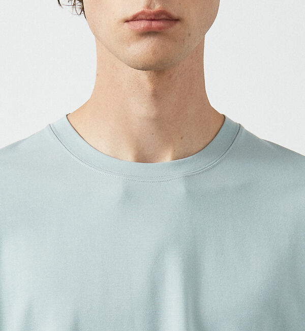 ABAHOUSE「【定番】ドレスポンチ クルーネック 半袖Tシャツ / ストレッチ 冷涼感」|Tシャツ・カットソー|