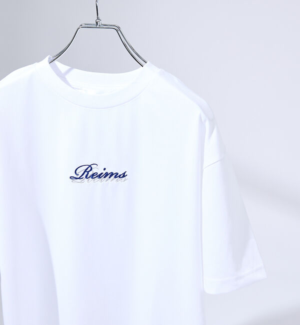 ABAHOUSE「レタリングステッチ刺繍　半袖Tシャツ」|Tシャツ・カットソー|ホワイト