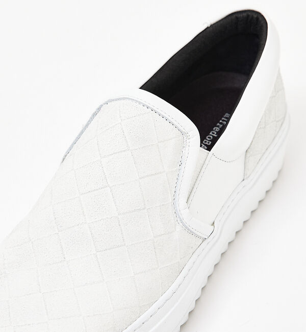 alfredoBANNISTER「【MASTER KICKS】厚底シャークソール レザー メッシュ型押し スリッポ」|スニーカー|