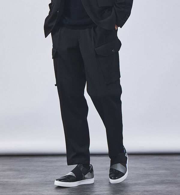 alfredoBANNISTER「【ELASTIC TRAINER】ベルトライン切替 スリッポン/スニーカー」|スニーカー|