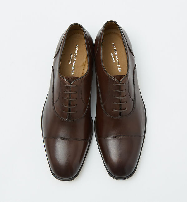 alfredoBANNISTER「【WEB別注】 スクエア内羽根ストレートチップ」|ビジネス・ドレスシューズ|