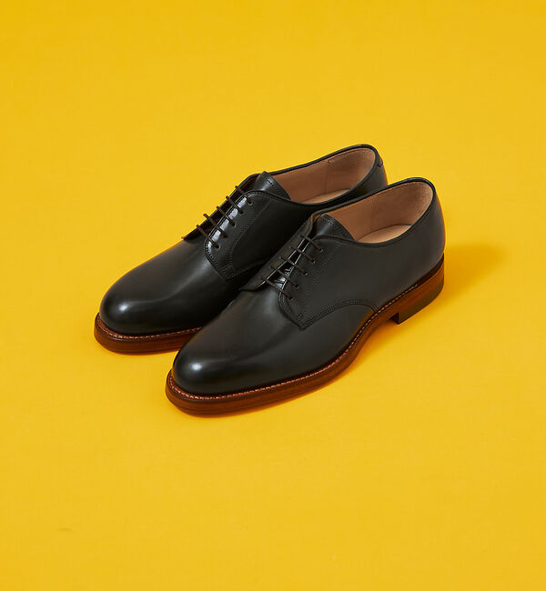 alfredoBANNISTER「【GENERAL&ORDINARY】外羽根プレーントゥシューズ」|ビジネス・ドレスシューズ|グリーン