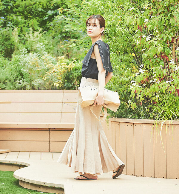 Rouge vif「リネン製品染スカート」|スカート|