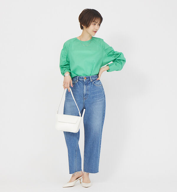 Rouge vif「スリーブギャザーブラウス」|シャツ・ブラウス|