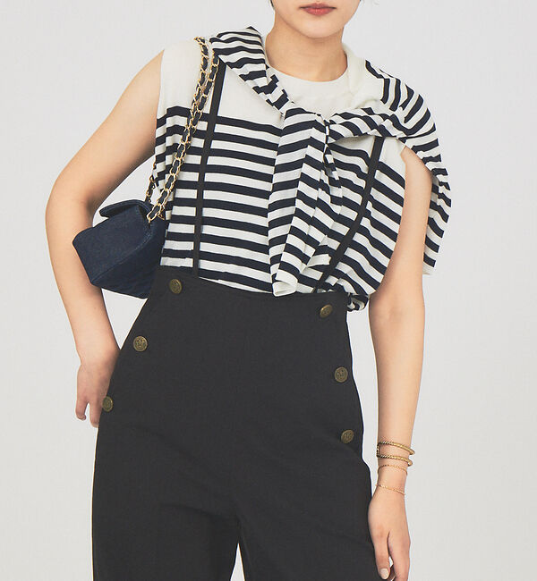 Rouge vif「ウォシャブルニットノースリーブ」|ニット・セーター|ホワイト系その他1